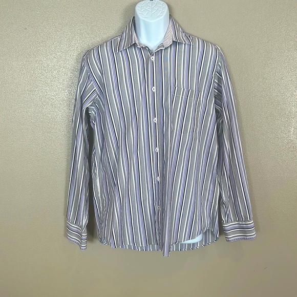 BUGATCHI men’s button down dress shirt size Medium. - Picture 1 of 3